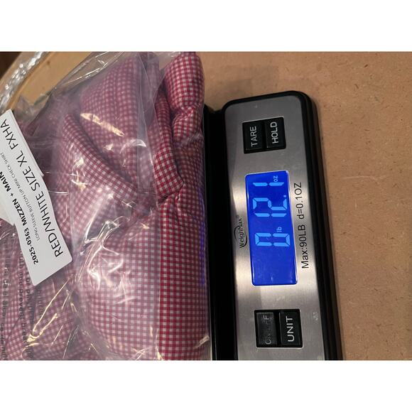 Mizzen + Main Women's Size XL Red/White Mini Check Long Sleeve Button Up Shirt - Picture 10 of 10